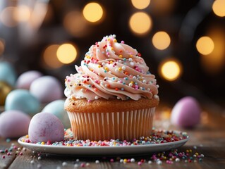 Canvas Print - cupcake with icing