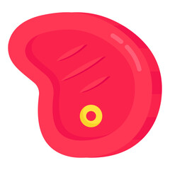 Sticker - Creative design icon of steak

