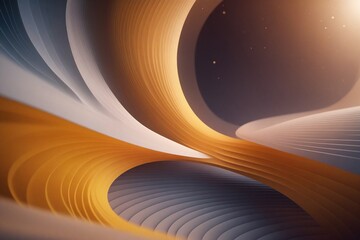 Poster - Abstract creative wave curve background