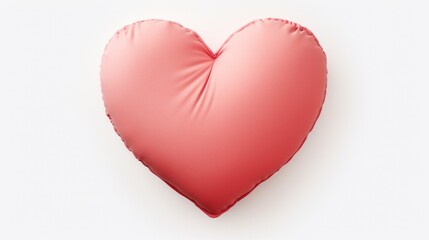 Poster - heart-shaped pillow on a transparent background, featuring cartoon clipart with Valentine's Day artwork.