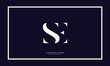 SE or ES Alphabet letters logo monogram