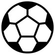 A game soccer ball vektor icon illustation