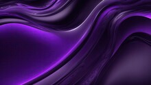 Purple And Black Colors 3d Rendering Of Abstract Wavy Liquid Background