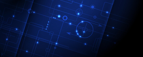 Abstract vector background. Futuristic technology style. Elegant background for business tech presentations.