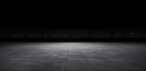 Aufkleber - Rough textured surface with cracks in the grey concrete floor . Texture or background.
