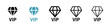 VIP vector icon set. Exclusive membership vector icon for UI designs. VIP member diamond vector sign.
