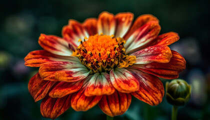 Wall Mural - Vibrant colored flowers blossom in a meadow, showcasing natural beauty generated by AI