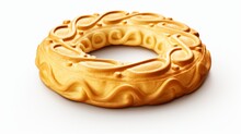 Butter Ring Biscuit Isolated On Transparent Or White Background, Png Isolated On White Background, - Created Using AI Generative Technology