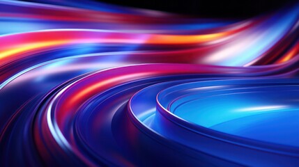 Wall Mural - futuristic, background, technology, abstract, network, line, light, connection, communication, future. hi-end image background abstract wave red, blue light for technology banner generate via AI.