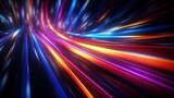 Fototapeta Desenie - futuristic, background, technology, abstract, network, line, light, connection, communication, future. hi-end image background abstract wave red, blue light for technology banner generate via AI.