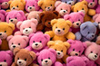 Assorted Teddy Bears Background