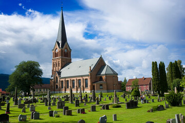 Wall Mural - Lillehammer Church, Norway