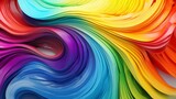 Fototapeta Kuchnia - Rainbow hued swirls forming an eye catching and lively texture
