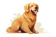 Breed dog puppy illustration purebred cute domestic background pet canine pedigree animal