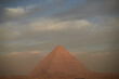 View of the great pyramid of Cheops at sunrise