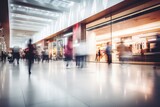 Fototapeta Mapy - blurred background of a shopping mall
