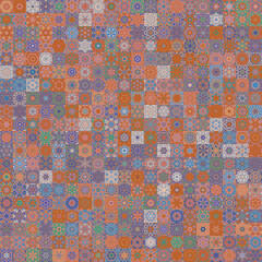 Aufkleber - Vintage style seamless pattern background.