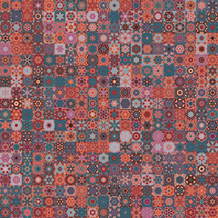 Poster - Vintage style seamless pattern background.