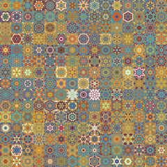 Aufkleber - Vintage style seamless pattern background.