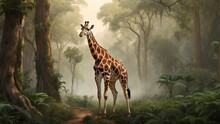Giraffe In The Wild