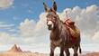 donkey in the desert