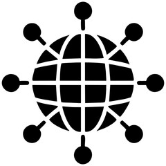 Network optimization vektor icon illustation