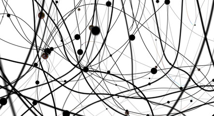 abstract futuristic network on background illustration
