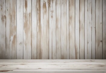 Old white painted exfoliate rustic bright light wooden texture - wood background panorama banner