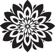 © BABBAN - Chic Minimalist Flower Black Artistic Emblem Clean Vector Petal Sketch Sleek Hand Drawn Icon