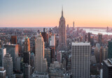 Fototapeta  - Blick vom Top of the Rock, Empire State Building, Rockefeller Center, Manhatten, New York City, New York, USA
