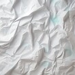 Crumpled white paper texture background for various purposes. - Gen AI