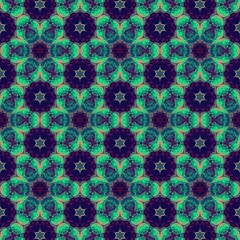 Aufkleber - Vintage style seamless pattern background.