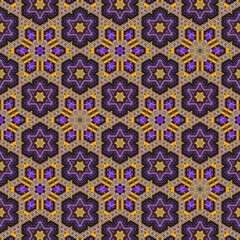 Aufkleber - Vintage style seamless pattern background.