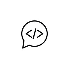 programming coding icon vector Programmer, coder icon, software sign