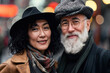 © ADDICTIVE STOCK - Generative AI image of elegant senior couple outdoors