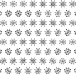 Spider web pattern. Halloween pattern illustration