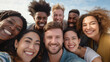 © BooNKer - Portraits of multi-ethnic friends having fun - Happy young people