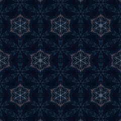 Aufkleber - Vintage style seamless pattern background.