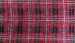 Colorful red plaid cloth pattern