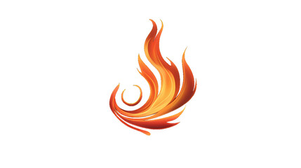 Sticker - Flame mail border, fire frame Transparent background. Generative AI