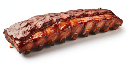 Wall Mural - hot rib barbecue isolated