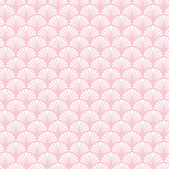 Geometric seamless pattern with pink floral elements