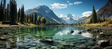 Fototapeta  - Beautiful lake scenery in Canada.