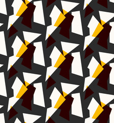 Sticker - Seamless geometric pattern, sportive print.	