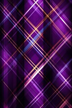 Punk Purple Plaid Textile Pattern Tartan Cloth Crisscrossed Lines Checkered Cozy Rustic Sett