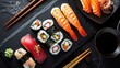Elegant Sushi Assortment for Gourmet Dining