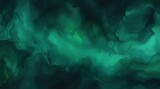 Fototapeta Fototapety z końmi -  Black emerald jade green abstract pattern watercolor background. Stain splash rough daub grain grunge. Dark shades. Water liquid fluid. Design. Template