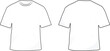 White shirt design. white t-shirt mockup, t shirt with short sleeves, t shirt template for men