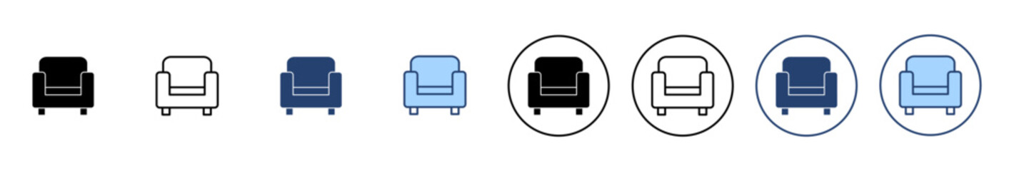 Wall Mural - Sofa icon vector. sofa sign and symbol. furniture icon