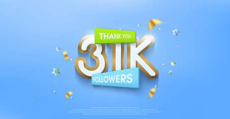 Thank you 31k followers, greetings with colorful themes with expensive premium designs.